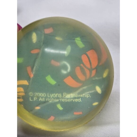 Vintage 2000 Lyons Partnership Barney And Baby Bop Rubber Ball Lot Of 2 - Picture 5 of 11